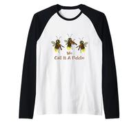 Violin - We Call It A Fiddle Cute Lightening Bug Fiddlers Raglan Baseball Tee