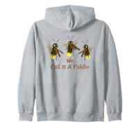 Violin - We Call It A Fiddle Cute Lightening Bug Fiddlers Zip Hoodie