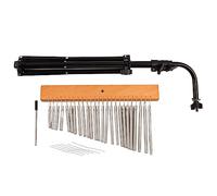 Violin Wind Chime Metal Bar with Wood Base, 25 Aluminum Alloy Bars, Adjustable Tripod - Beautiful Clear Sound, Stable Performance, Ideal for Music Education and Worship