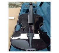 Violin Wooden Violin Beginner Adult Practice Solid Wood Violin Instrument (Color : Bk 4/4)