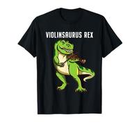 Violinist T Rex Dinosaur Violin Viola Music Gift T-Shirt