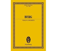 Violinkonzert Alban Berg Studyscore Orchestra and Violin Ernst Eulenburg u. Co.