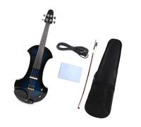 Violins 1 Pcs 4/4 Electric Violin Guitar 4 String Shape Many Colors Solid Wood Dark Blue Color