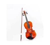 Violins 4/4 3/4 1/2 1/4 1/8 Light Brown Bright Color Violin Basswood Panel Wooden Fingerboard Suitable For Beginners(4/4)