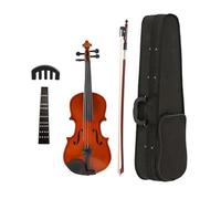 Violins 4/4 Violin Solid Wood Violin With Strage Box Bow Tuner Bridges Accessories Musical Instrument(Red)