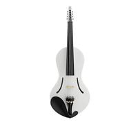 Violins Acoustic Violin 4/4 Size Violin Full Size CarbonFiber Violino Colorful Violin Case & Bow & Bridge & Pickup(White)