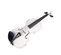 Violins Acoustic Violin Set With Solidwood 4/4 Fiddle Brazilwood Bow+Audio Cable+Violin Case(White)