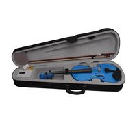 Violins Blue Violin With Maple Top For Beginners Comes With Case Bow Strings Shoulder Rest And Other Accessories(4-4 violin)