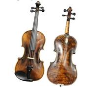 Violins Dark Old Style 4/4 Violin Strad Violino European Maple 4/4 Violin Starter PackageOpen Outfit KIT