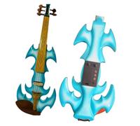 Violins Ebony Accessories For Electric Violin Electronic 5 strings Violin Blue Panel Violin