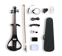 Violins Electric Acoustic Electronic Violin Solid Wood Handcrafted For Grade Examination Professional Performance Ebony