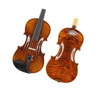 Violins Handcraft Full Size Violin Varnish Naturel Flamed Maple Antique Spruce Plate Ebony Fitted Violin 4/4