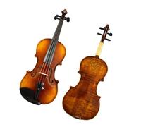 Violins Handmade Varnished Carved Spruce Violin Flame Maple Orange Brown Acoustic Violin