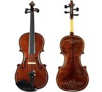 Violins Handmade Violin With Natural Maple Wood Grain Carved Scroll And Openwork Design