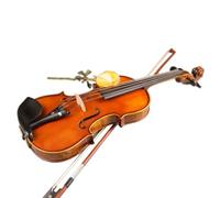Violins Matte Finish Violin With Patterned Design Handcrafted With Wooden Bow And Ebony Fittings(3/4)