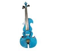 Violins Multicolor panel violin 4 strings electronic violin Selected pattern violin appearance(Blue)