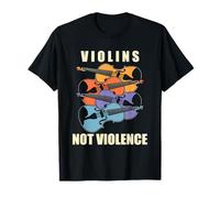 Violins Not Violence Fiddle Player Violinist Peace Orchestra T-Shirt