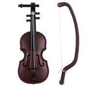 Violins Ornament Miniature Violins Model with Stand for Case Musical Instruments Set