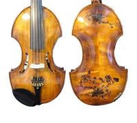 Violins This Unique Five String Carved Violin Crafted With Special Techniques Is Suitable For Concert Performances