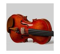 Violins Tiger pattern ebony violin solid wood violin for performance Violin for Beginner Adult(Light brown,1-2)
