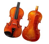 Violins Violin 4/4 Open Tone Selected Spruce Wood Carved Flower Rich Tone Beautiful Craftmanship