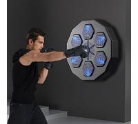 VIOLK Boxing Machine, PUNCHING_BAG with Bluetooth, Wall Mounted, Smart Boxing Target, Home Fitness Equipment, Black, for Adults