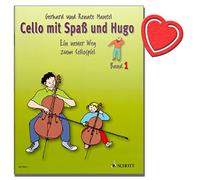Violoncelle avec Plaisir et ruban Hugo 1/Violoncelle école s'adresse à la simple et de Cours En Groupe avec des enfants de 5-10 ans. [avec cœur Note Pince]