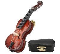 Violoncello Brooch, 2.6in Exquisite Clothing Decoration Brooches and Pins Backpacks Lapel Pins Suit Corsage Accessories Mini Musical Instrument Model with Case for Wedding Party Bouquet Crafts