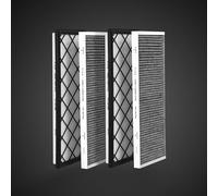 VION Model Y Front Trunk HEPA Carbon Air Filters Kit - (2x HEPA filters and 2x Carbon filters per package) - 4 packs per package with installation tools