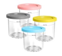 Vione Container for Ninja Creami NC300EU - Pack of 4 Accessories for Ice Maker, Cups Compatible with Ice Maker NC299EU NC300EU NC301EU (NC300-4Pack)