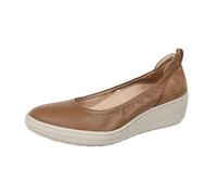 Vionic Advantage Jacey Womens Wedge Sandals Slide That Includes Three-Zone Comfort for Heel Pain and Plantar Fasciitis with Concealed Orthotic Arch Support Medium Fit Toffee UK 7.5