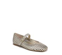Vionic Women's Alameda Woven Mary Jane Flats, Gold Leather, Wide Fit, UK 5.5