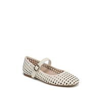 Vionic Women's Alameda Woven Mary Jane Flats, Ivory Leather, Wide Fit, UK 4
