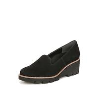 Vionic Aster Willa Wedge Women's Slip on Loafers Supportive Walking Shoes for Heel Pain, Plantar Fasciitis with Orthotic Insole Arch Support Medium Fit Black UK 8