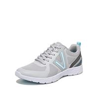 Vionic Brisk Miles II Women's Active Trainer Supportive Walking Shoes for Heel Pain, Plantar Fasciitis with Orthotic Insole Arch Support Medium Fit Vapor/Charcoal UK 4