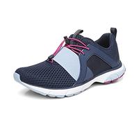 Vionic Drift Berlin Women Trainers Supportive Walking Shoes That Includes Three-Zone Comfort for Heel Pain and Plantar Fasciitis with Orthotic Insole Arch Support Medium Fit Navy UK 4