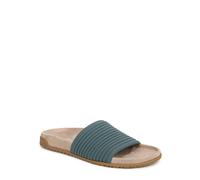 Vionic Evie Knit Slide Sandals In Blue Blue