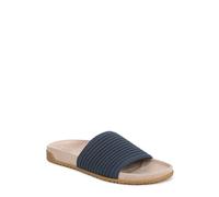 Vionic Evie Knit Slide Sandals In Dark Blue Dark Blue
