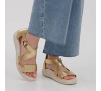 Vionic Harmony Rx Strappy Sandals In Metallic Gold Metallic Gold