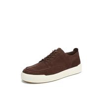 Vionic Men's Carter Moc-Toe Sneaker | Coffee Suede Leather | Lace-Up | VIO Motion Arch Support | Cushioned Everyday Trainer | Smart Casual | UK 10