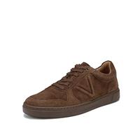 Vionic Men's Lucas Court Oxford, Dark Brown Waxed Suede, 7 UK