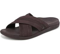Vionic Men's Mtide Slide Sandal, Chocolate Brown Leather, 12 UK