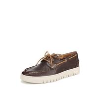 Vionic Men's Uptown Boat Sneaker, Chocolate Ganache Brown Leather, 6 UK
