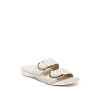 Vionic Mirage Corlee Womens Sandals Slide with Adjustable D Ring Straps Includes Three-Zone Comfort for Heel Pain, Plantar Fasciitis with Concealed Orthotic Arch Support Wide Fit Cream UK 6.5