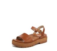 Vionic Onyx Jamie Flatform Lug Sole Women's Sandal with Vio Motion Technology for Heel Pain, Plantar Fasciitis with Orthotic Insole Arch Support Medium Fit Tan UK 8