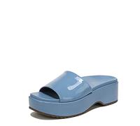 Vionic Phoenix Trista Women's Slide Sandal with Vio Motion Technology for Heel Pain, Plantar Fasciitis with Orthotic Insole Arch Support Medium Fit Blue Shadow UK 8