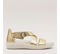 Vionic Harmony RX Women's Flat Sandals with Arch Support Gold UK 8 Wide Fit