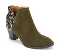 Vionic Upright Naomi Women's Ankle Boots That Includes Three-Zone Comfort for Heel Pain and Plantar Fasciitis with Concealed Orthotic Arch Support Medium Fit Olive UK 3