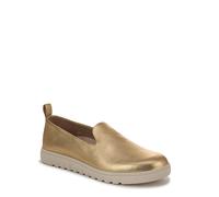 Vionic Womens Uptown Willa Slip-On Flats Medium Fit UK 4, Gold Metal Leather