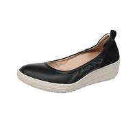 Vionic Women's Advantage Jacey Wedges - Ladies Slip On Platform Wedges with Concealed Orthotic Arch Support black Size: 4 UK